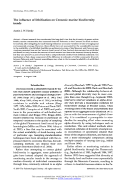 The influence of lithification on Cenozoic marine biodiversity trends