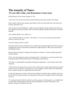 The tenacity of Tanev