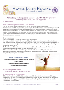 7 Breathing techniques to enhance your Meditative practice 7