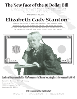 Elizabeth Cady Stanton!