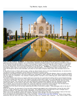 Taj Mahal, Agra, India