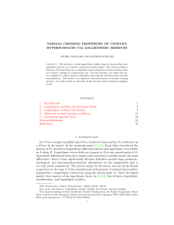 Normal crossing properties of complex hypersurfaces via logarithmic