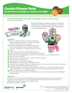 Cookie Flower Pots - Little Brownie Bakers