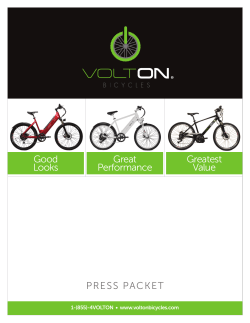 Good Looks Great Performance Greatest Value PRESS PACKET