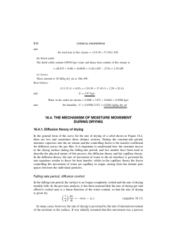 16.4. the mechanism of moisture movement during drying