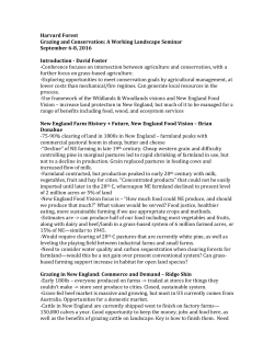 Notes - Harvard Forest