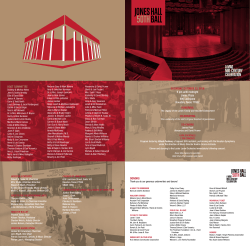 the invitation to the Jones Hall