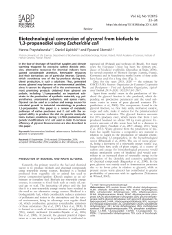 Biotechnological conversion of glycerol from biofuels to 1,3