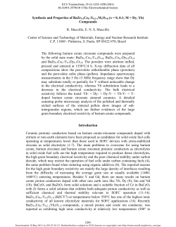 Synthesis and Properties of BaZr0.1Ce0.7Y0.2-xMxO3