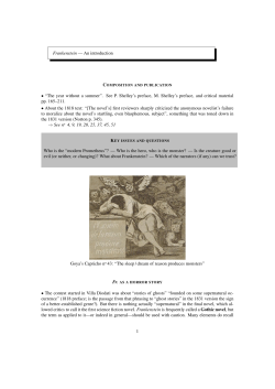 Frankenstein &mdash; An introduction &bull; &ldquo;The year without a summer&rdquo;. See