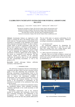 calibration uncertainty estimation for internal aerodynamic balance