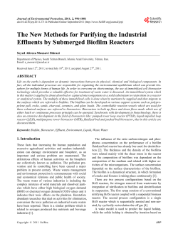 The New Methods for Purifying the Industrial Effluents by