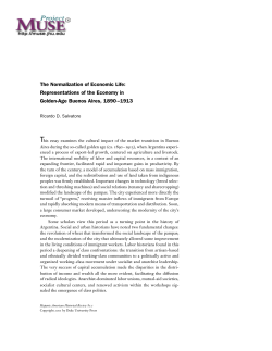 The Normalization of Economic Life