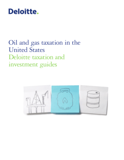 Oil and gas taxation in the United States Deloitte Taxation