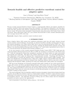 Towards feasible and effective predictive wavefront control for