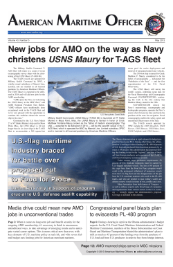 New jobs for AMO on the way as Navy christens USNS Maury for T