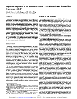 High-Level Expression of the Ribosomal Protein