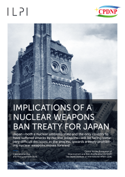 implications of a nuclear weapons ban treaty for japan