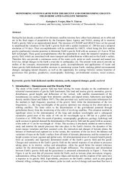 monitoring system earth with the recent and forthcoming gravity