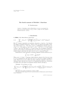 The fourth moment of Dirichlet L