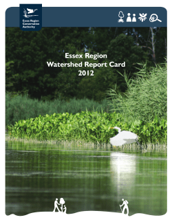 Essex Region Watershed Report Card 2012