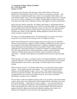 Testament of Hope SCRIPT - Haydenville Congregational Church