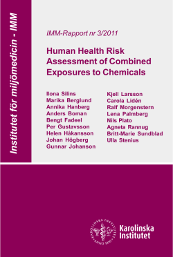 Human Health Risk Assessment of Combined