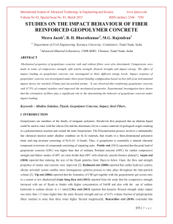 studies on the impact behaviour of fiber reinforced