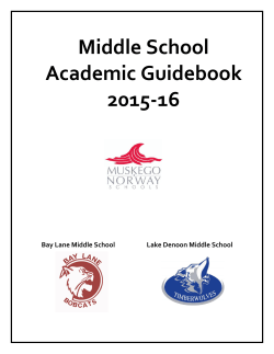 Middle School Grading Guidelines - Muskego
