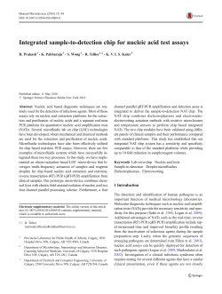 Integrated sample-to-detection chip for nucleic acid test assays