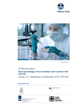 how to balance open science with security (WP1260
