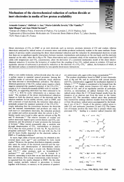 Mechanism of the electrochemical reduction of carbon dioxide at