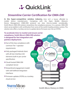 Streamline Carrier Certification for OMA-DM * * * * *