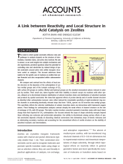 A Link between Reactivity and Local Structure in Acid Catalysis on