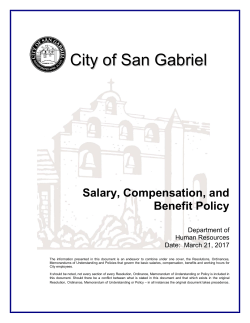 ALLOWANCES and REIMBURSEMENTS