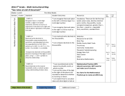 5th Grade Math Curriculum Map 2016-17