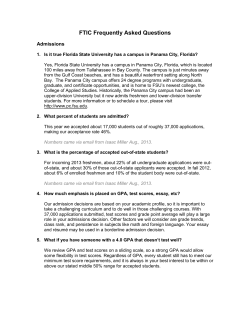 FTIC Frequently Asked Questions - The Graduate School