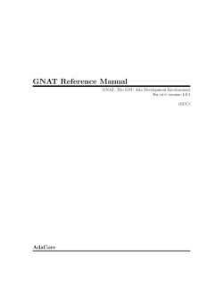GNAT Reference Manual - GCC, the GNU Compiler Collection