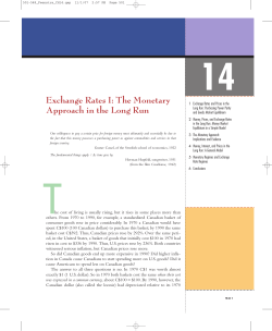 Exchange Rates I