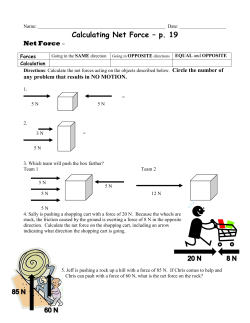 19. Calculating Net Force