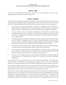 Proposed By-Law Changes