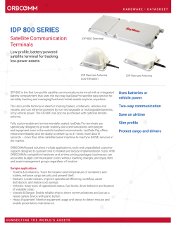 IDP-800 - Orbcomm