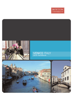Venice handbook - Boston University