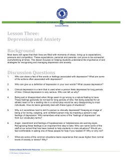 Depression - Connect with Kids