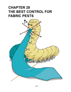 Chapter 28 - The Best Control for Fabric Pests