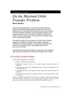 On the Maximal Orbit Transfer Problem