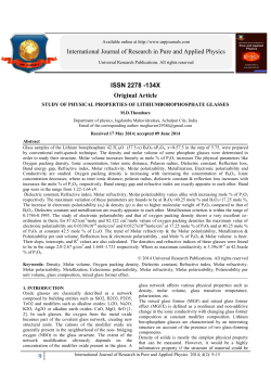 Study of Physical Properties of Lithiumborophosphate Glasses