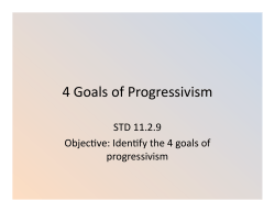 4 goals of progressivism