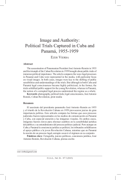 Image and Authority: Political Trials Captured in Cuba and Panam&aacute;