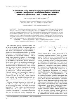 Controlled/``Living`` Radical Ring-Opening Polymerization of